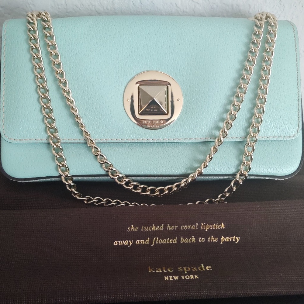 LIKE NEW Kate Spade Mint Green Purse Like New